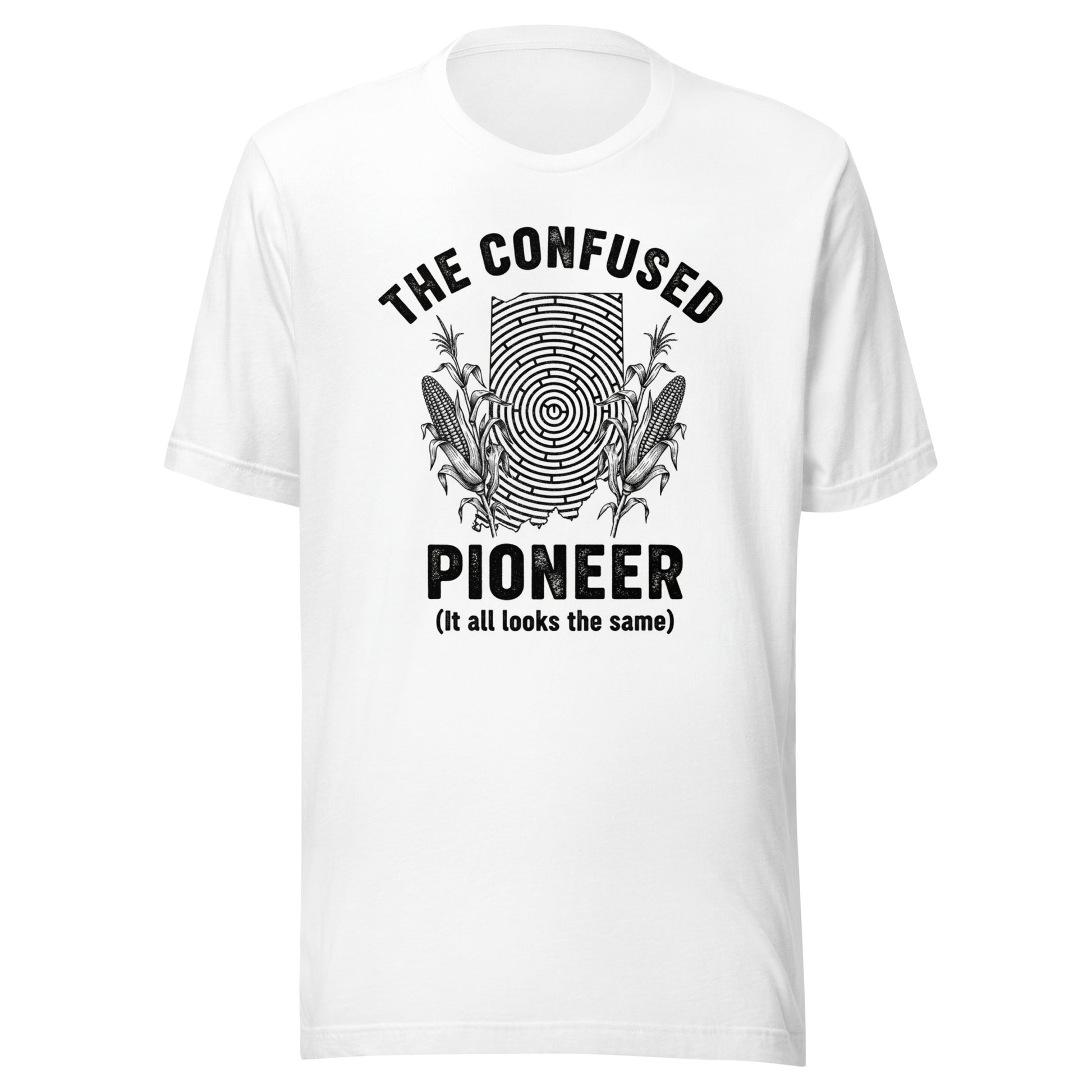 The Confused Pioneer Tee – Lost in the Corn Maze - Tanks Treasures