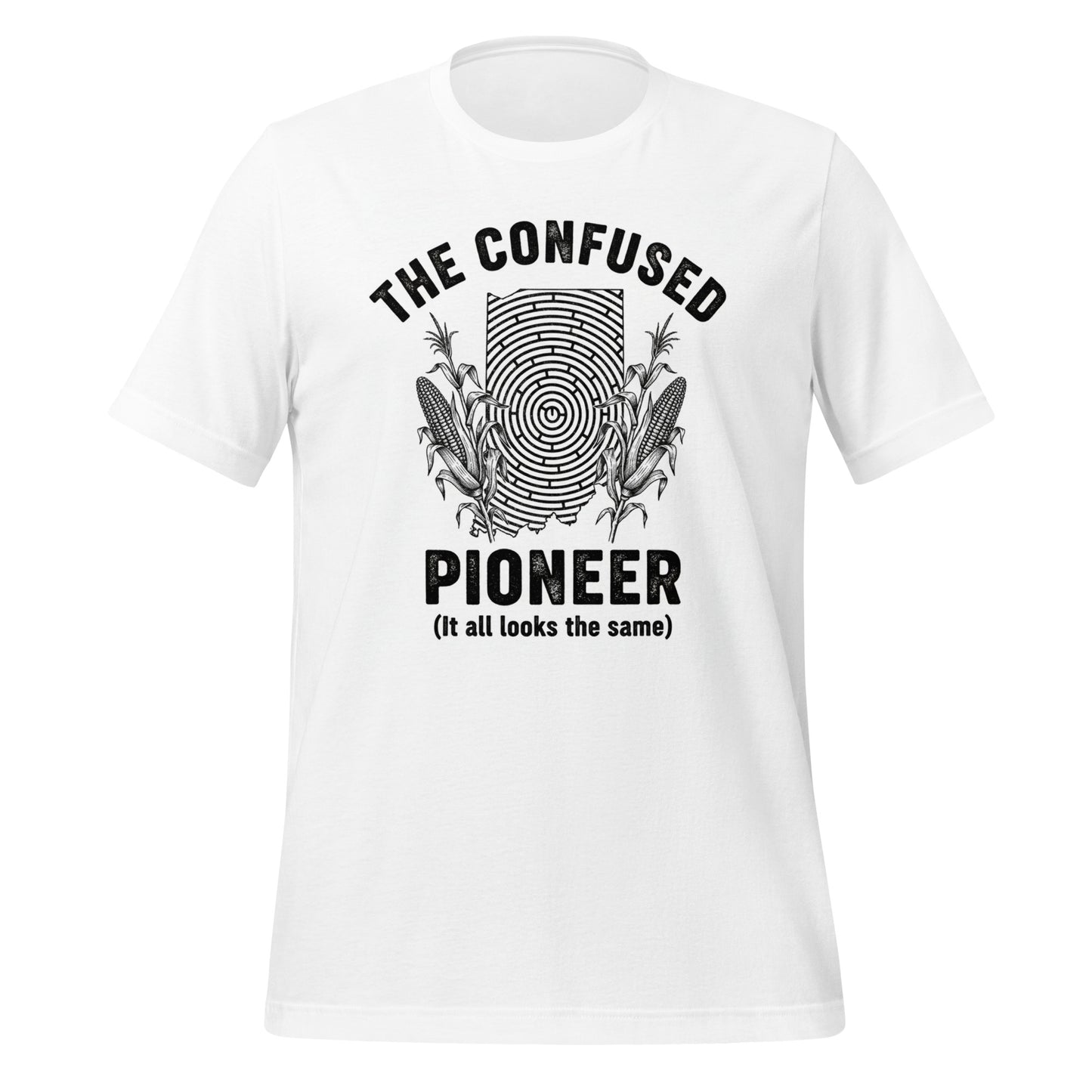 The Confused Pioneer Tee – Lost in the Corn Maze - Tanks Treasures