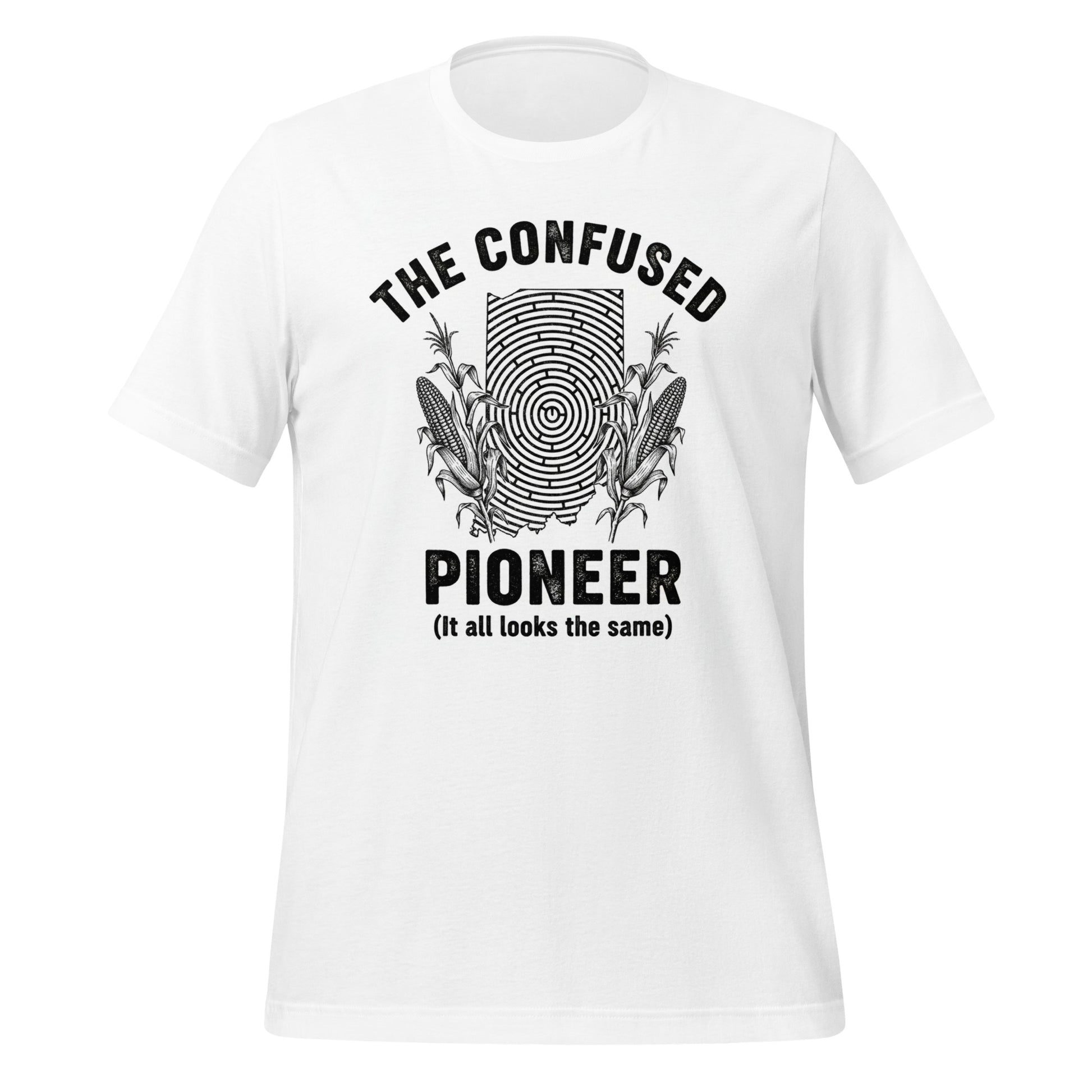 The Confused Pioneer Tee – Lost in the Corn Maze - Tanks Treasures