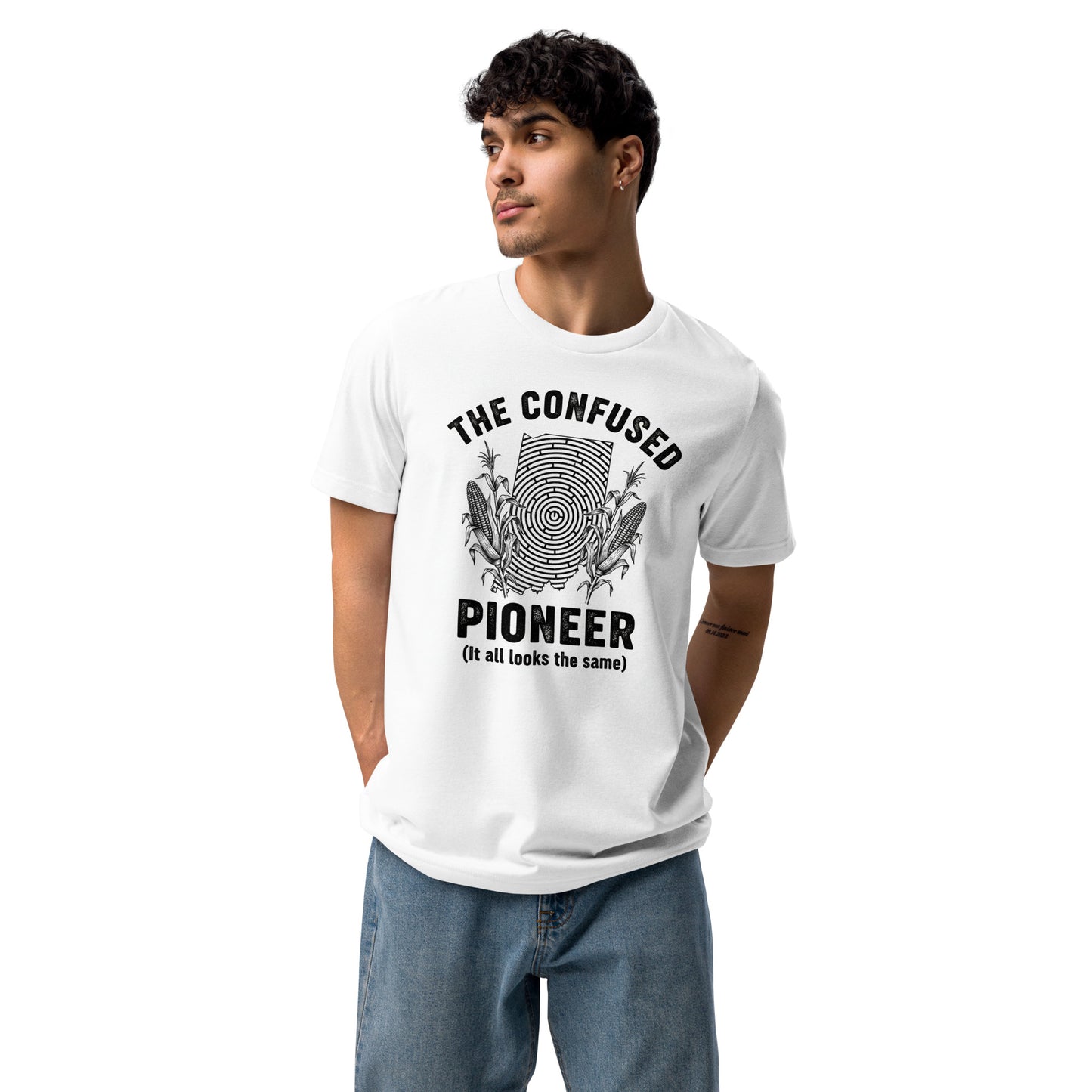 The Confused Pioneer Tee – Lost in the Corn Maze - Tanks Treasures