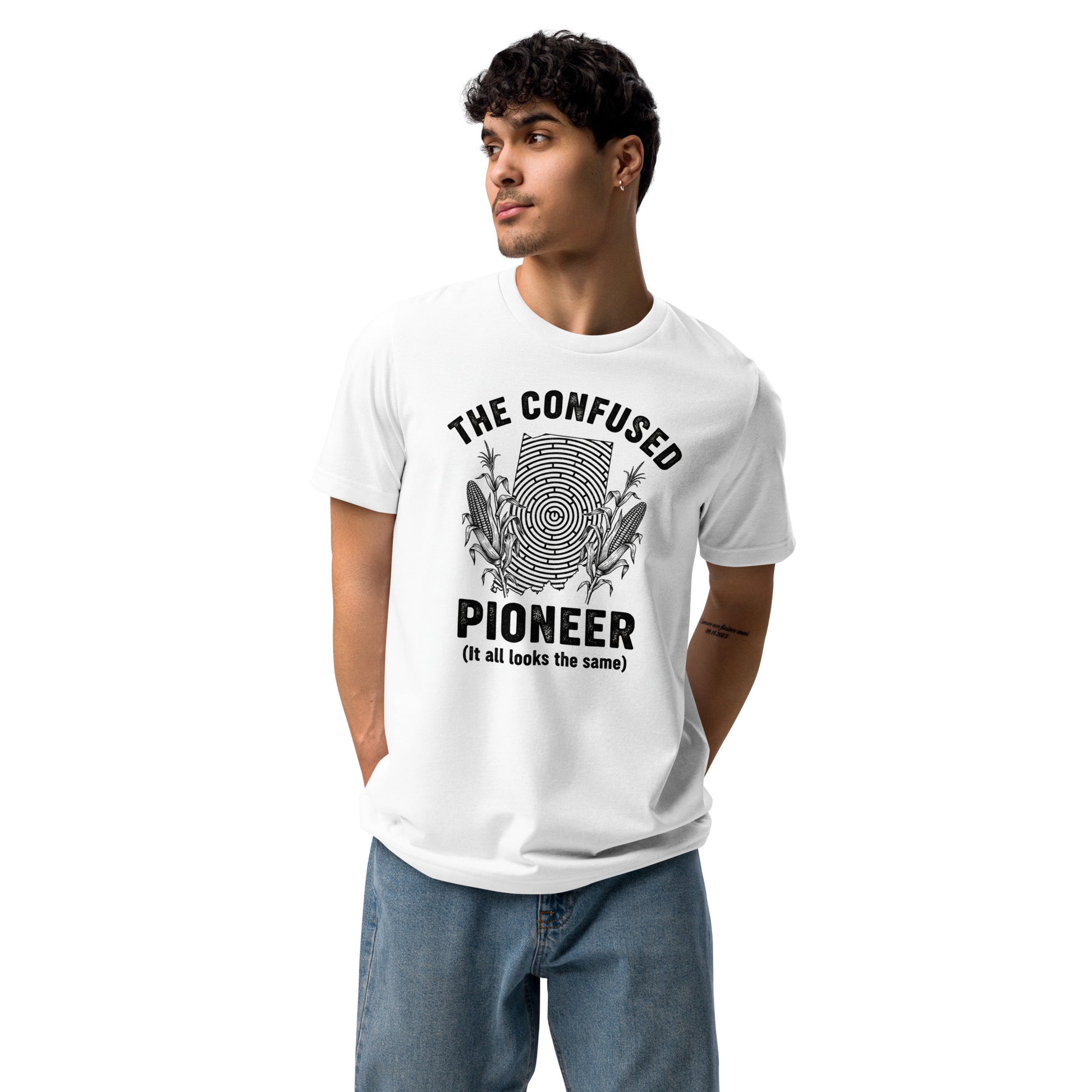 The Confused Pioneer Tee – Lost in the Corn Maze - Tanks Treasures