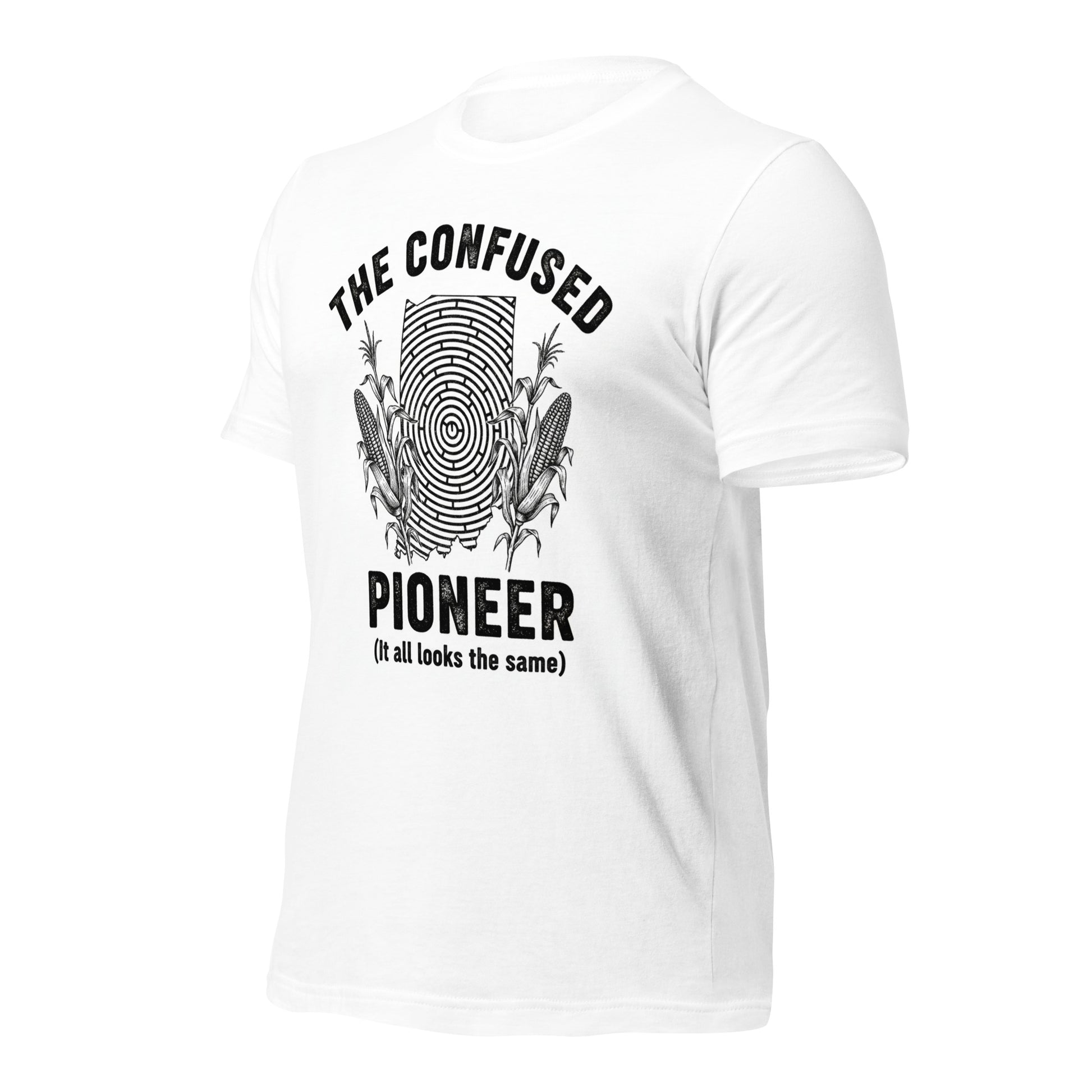 The Confused Pioneer Tee – Lost in the Corn Maze - Tanks Treasures