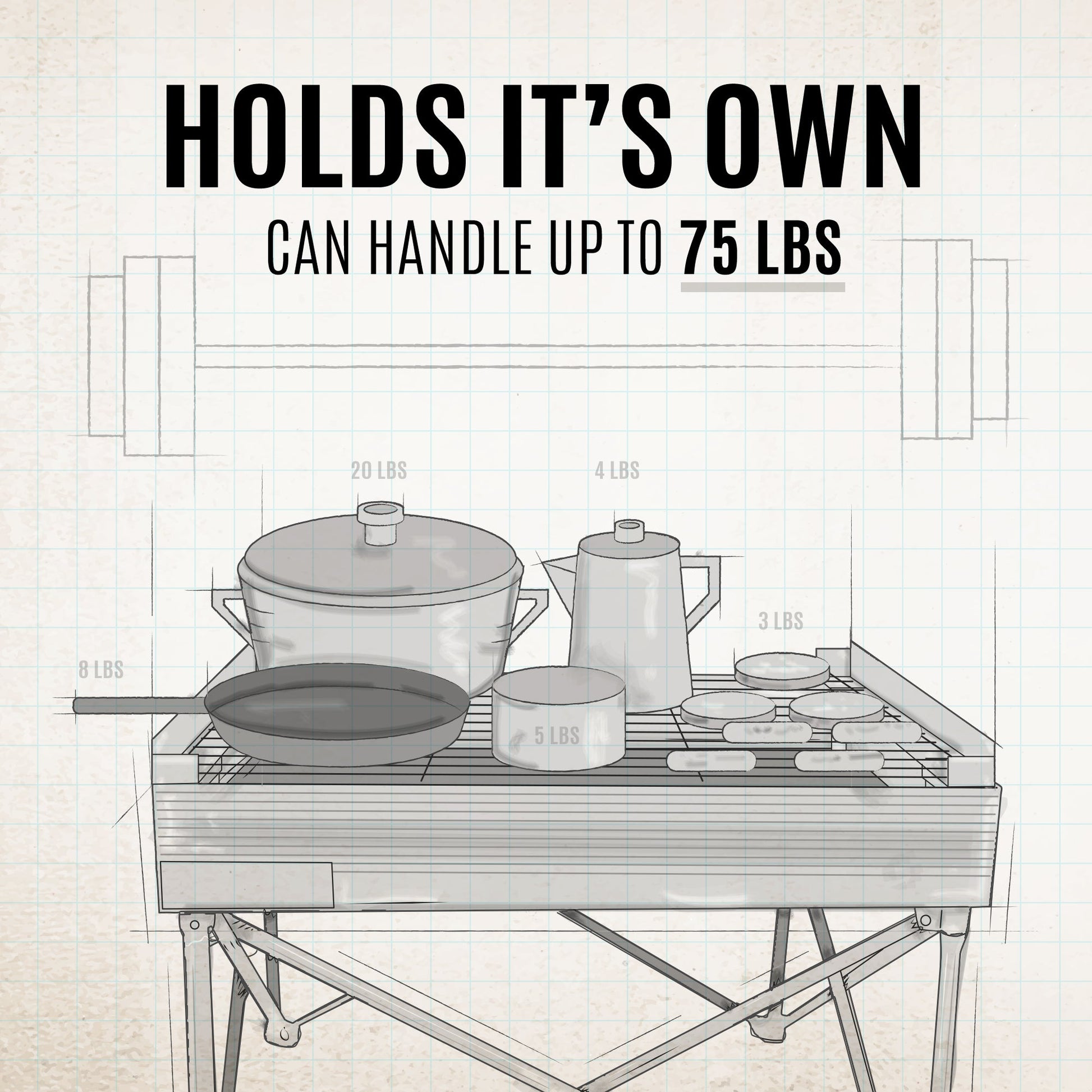 Quad-Fold Grill Grate - Tanks Treasures